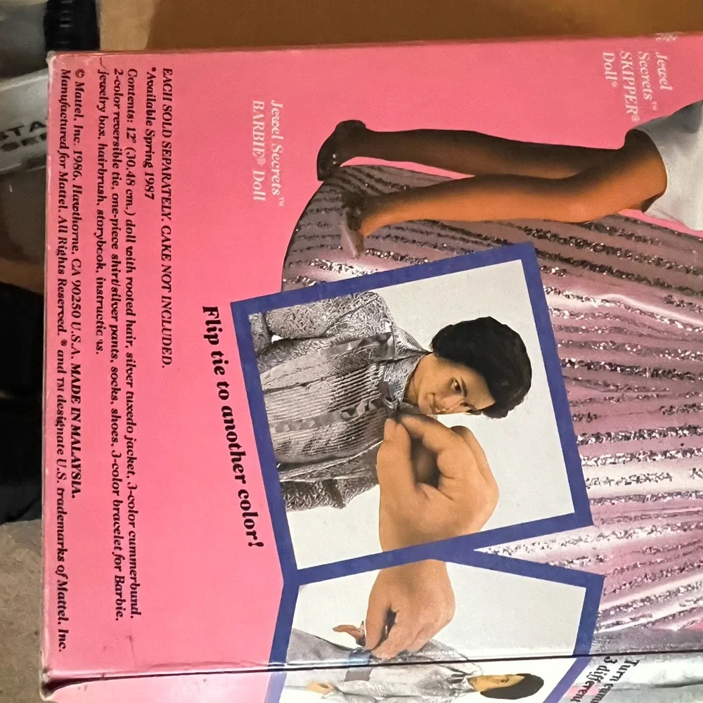 Mattel Jewel Secrets Ken in Shimmering Silver Outfit 1986 NRFB